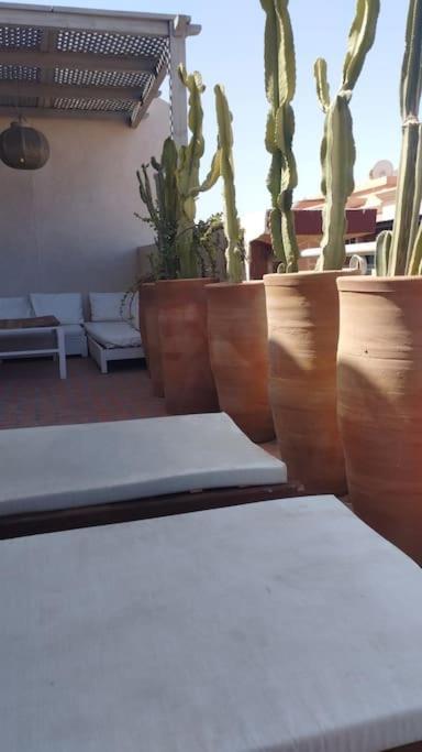 Rooftop Avec Terrasse Centre Gueliz شقة *