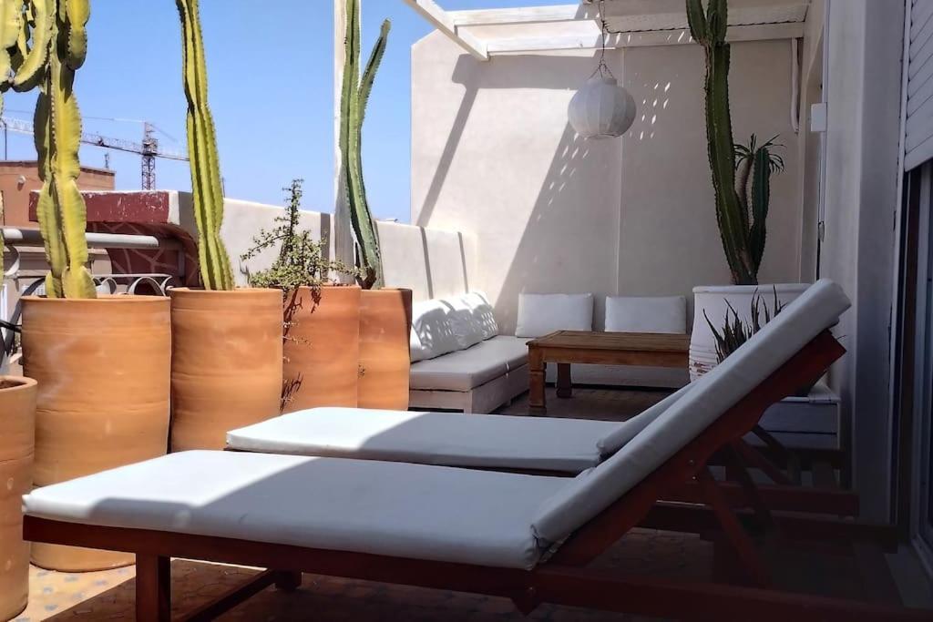 شقة Rooftop Avec Terrasse Centre Gueliz
