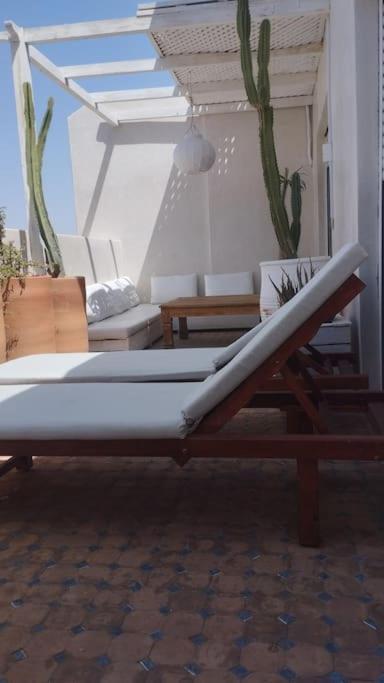 公寓 Rooftop Avec Terrasse Centre Gueliz 马拉喀什